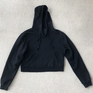 brandy melville black hoodie sweatshirt